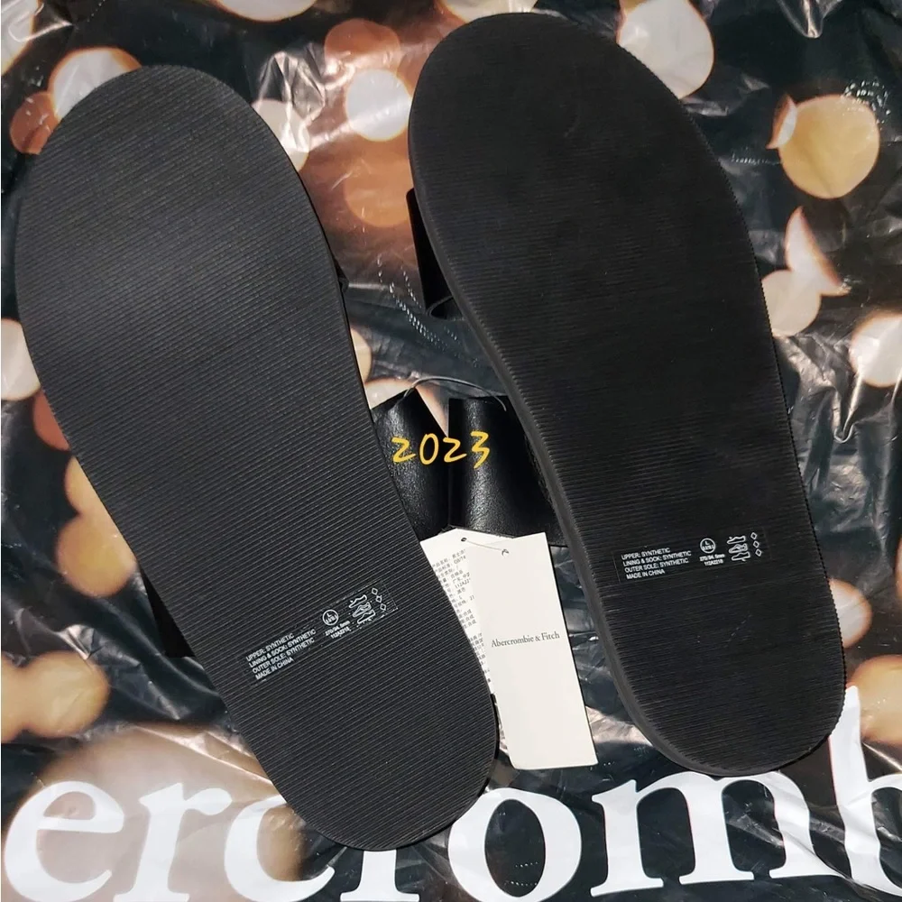 Abercrombie and Fitch Faux slide size XXL NWT - Picture 7 of 9